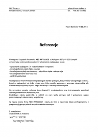 Referencje od Panstwa Piaseckich